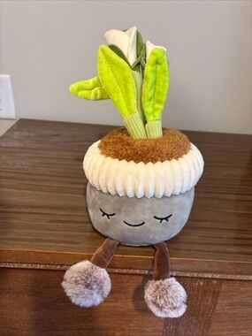 RUSS Greenhouse 12" Peace Lily Potted Plant Plush Countrycore JELLY CAT DUPE